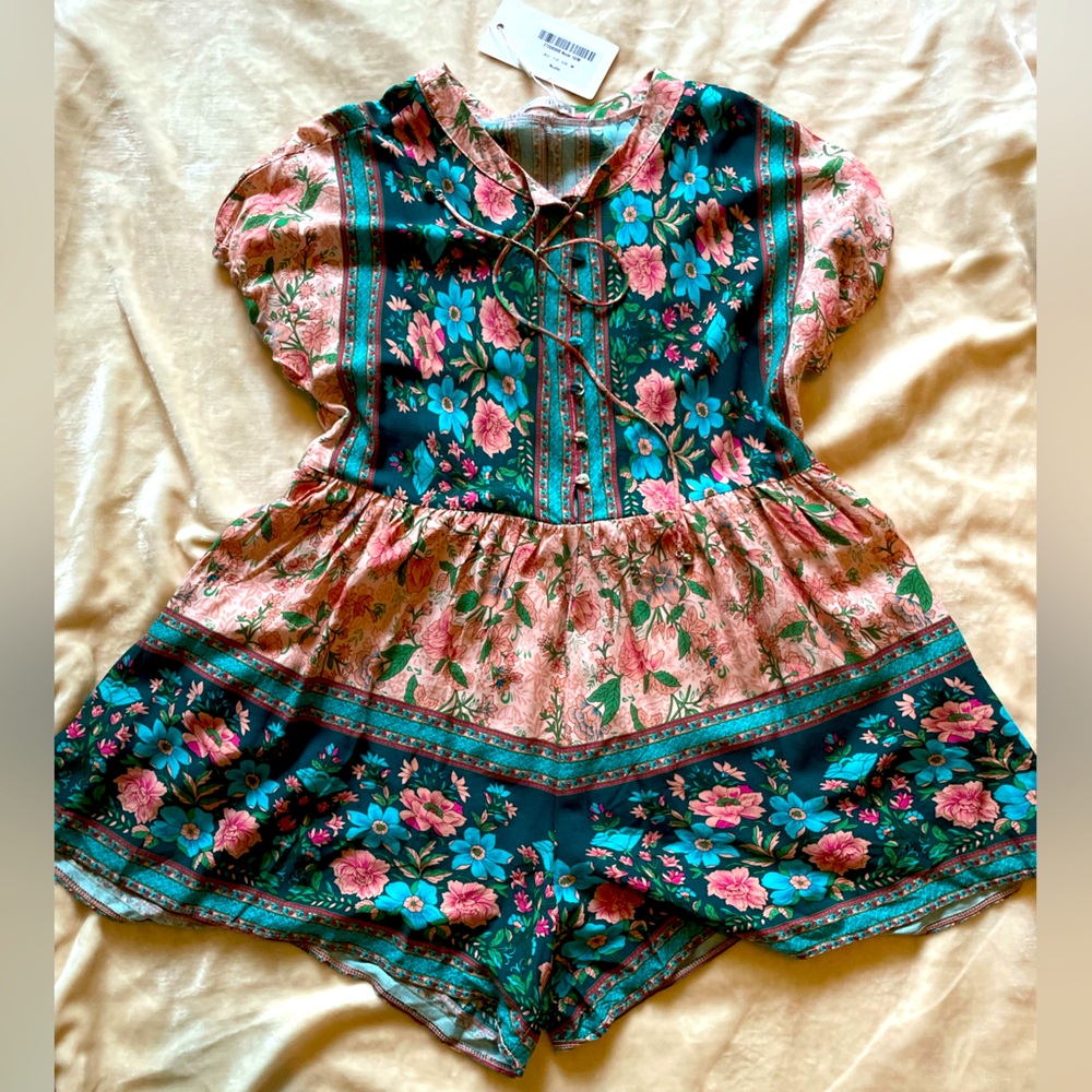 Saints + secrets paisley romper